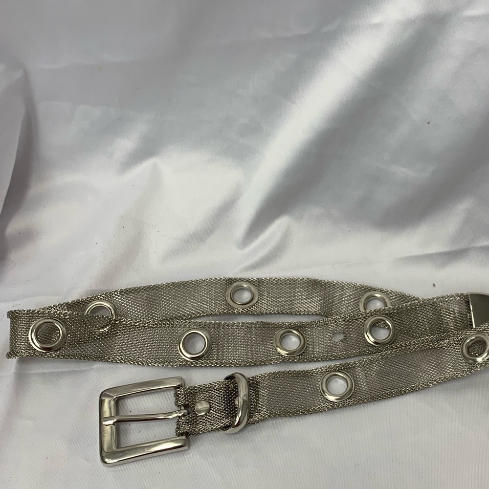 Silver Mesh Wire Belt‎ 34” Adjustable (39” end to end)